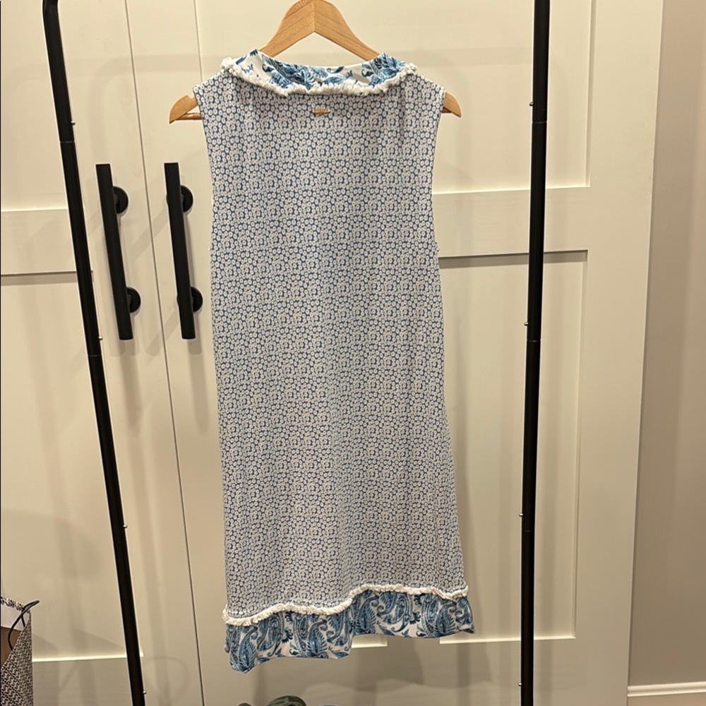 Cabana Life Blue Patterned Sleeveless Dress - Picture 3 of 3